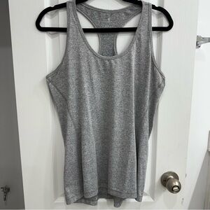 Icy Zone Racerback Gray Women's Large Activewear Tank Top
